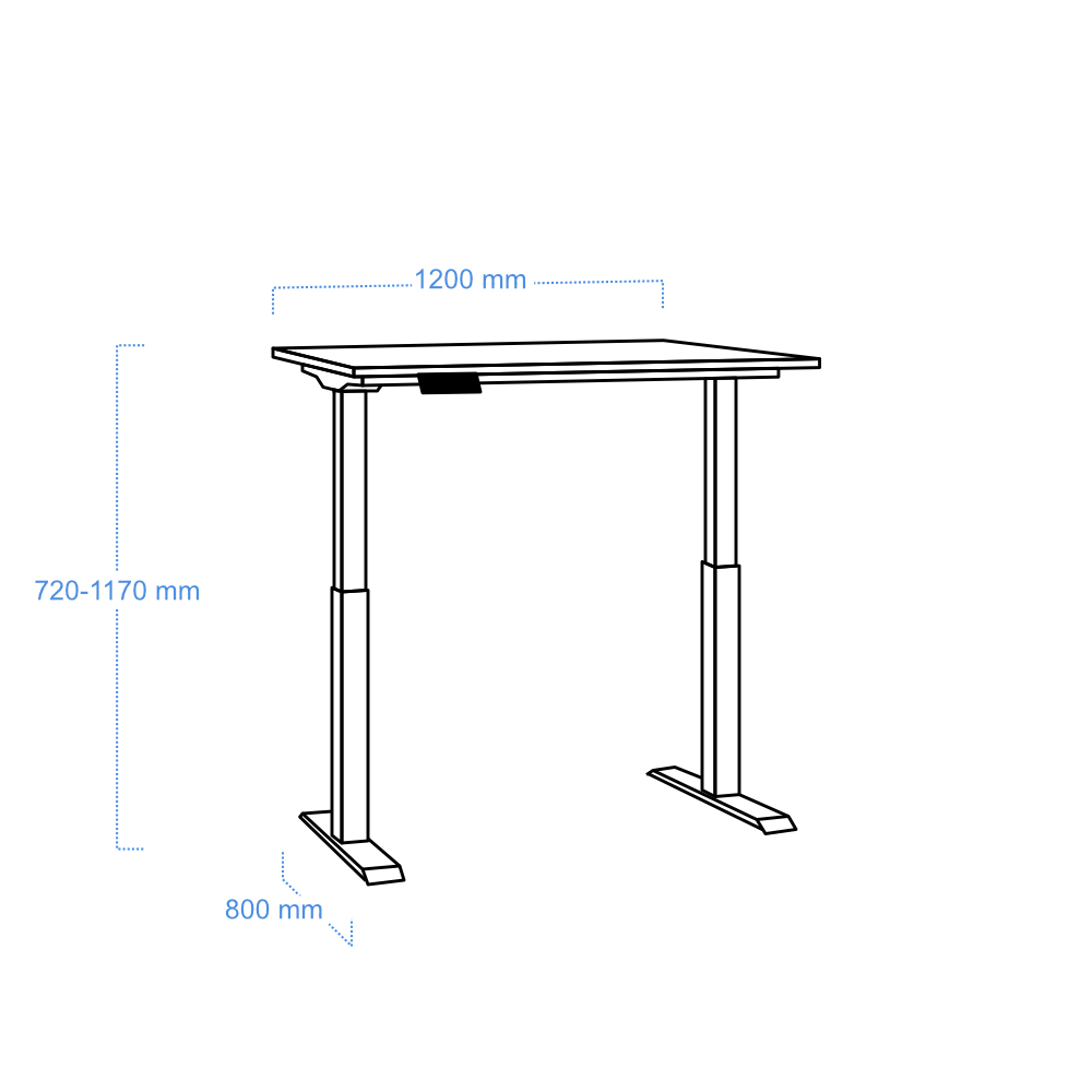 DESK PRO 120/80 UP
