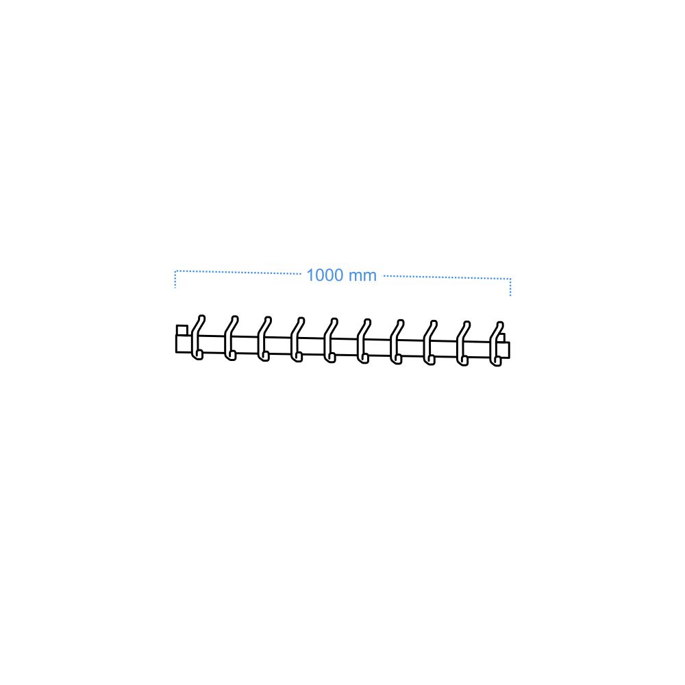 ALU WALL HOOK 10