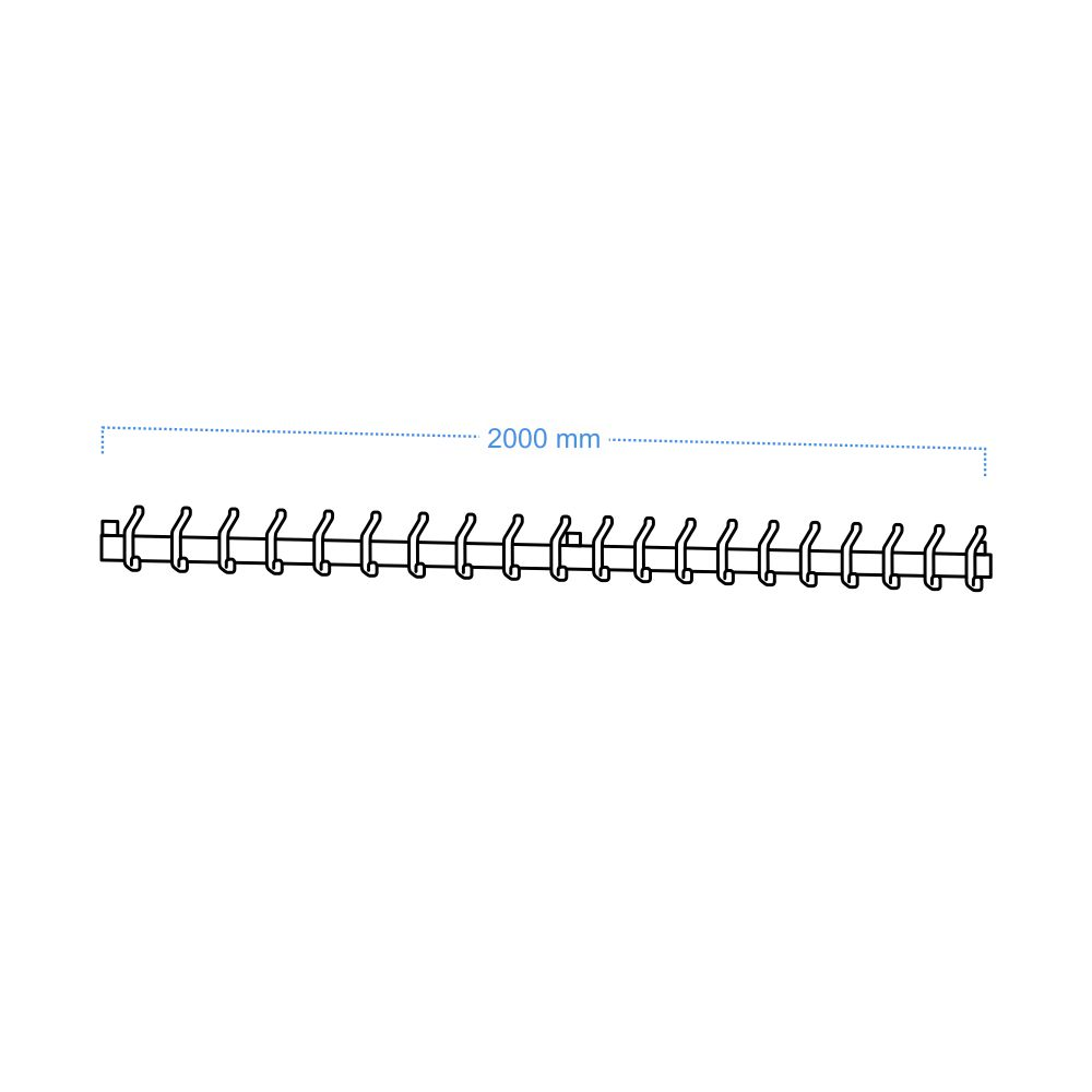 ALU WALL HOOK 20